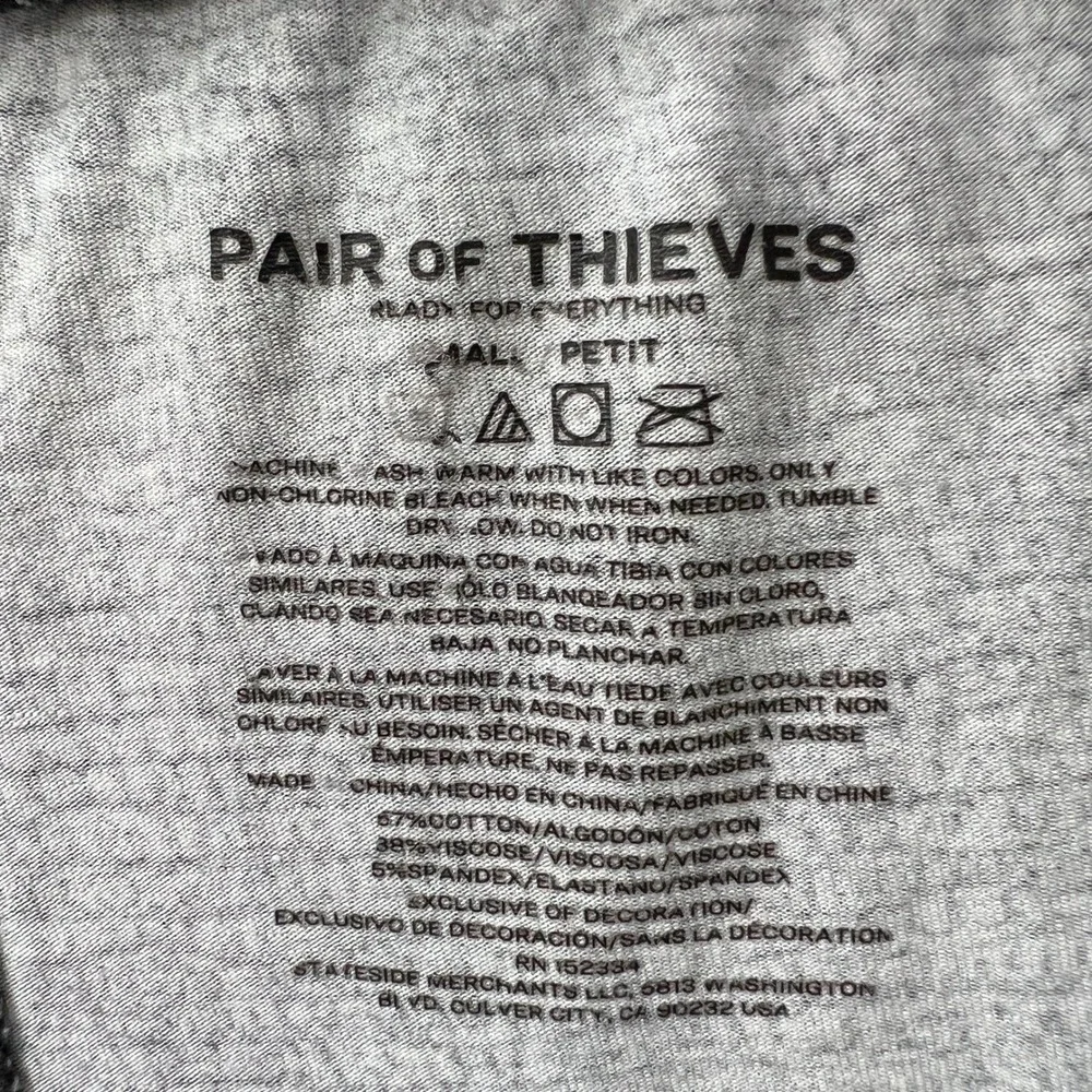 Pair of Thieves Women's Lounge Shorts Small Black Textured Knit Soft‎ Drawstring